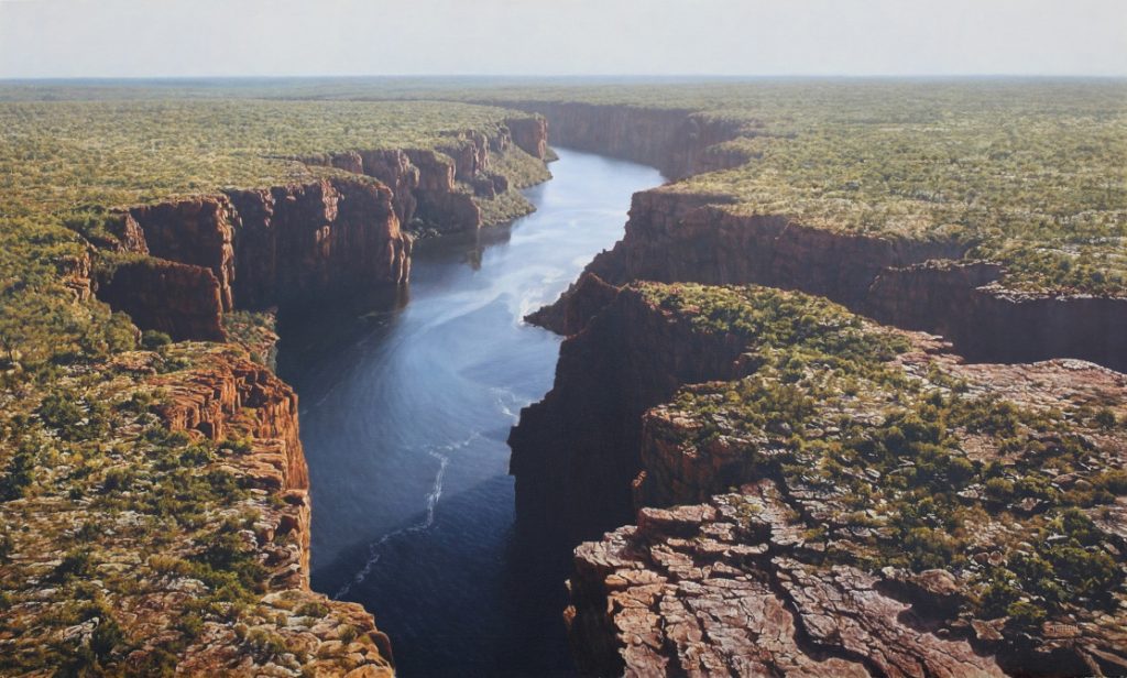 Ancient Horizon - King George River, Kimberley WA | Oil on linen, 1520mm x 920mm