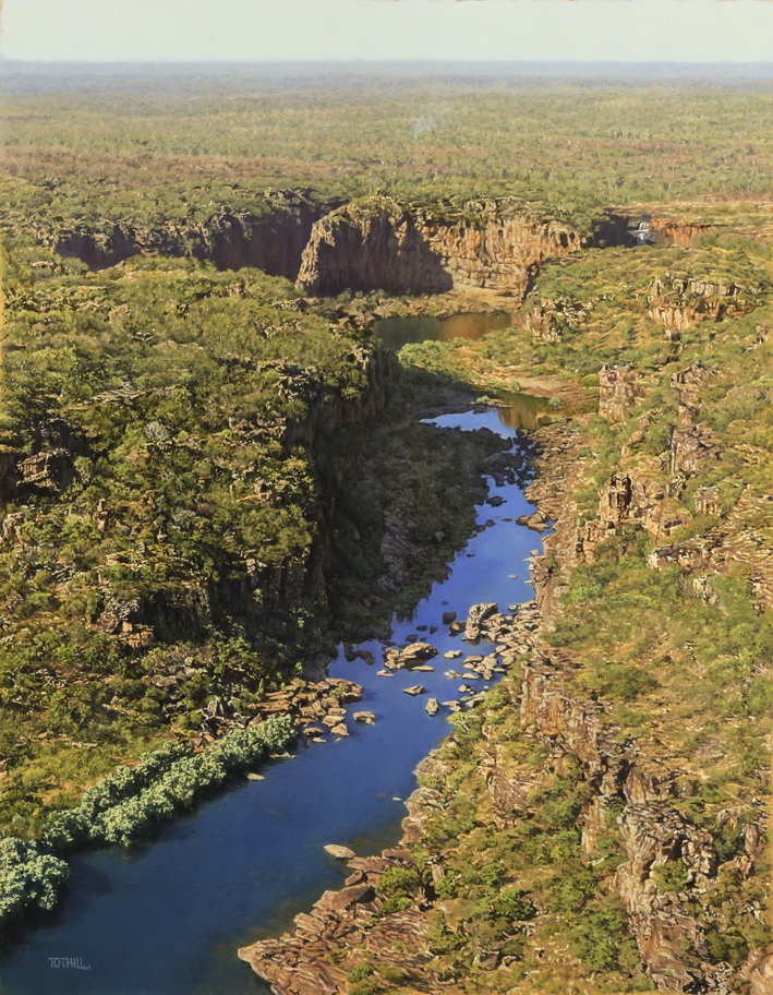 Grand Designs - Mitchell River, Kimberley WA | Oil on gessoed panel, 590mm x 760mm
